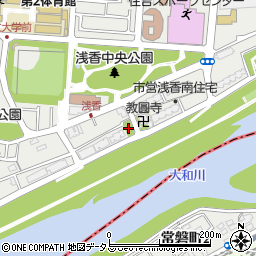 浅香南公園周辺の地図