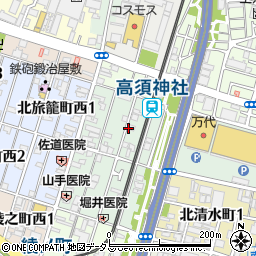 大阪府堺市堺区北旅籠町東周辺の地図