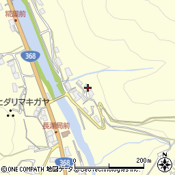 三重県名張市長瀬633周辺の地図
