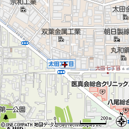 大阪府八尾市太田新町7丁目270周辺の地図