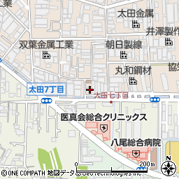 大阪府八尾市太田新町7丁目132周辺の地図