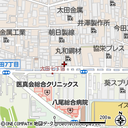 大阪府八尾市太田新町7丁目62周辺の地図