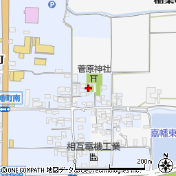 嘉幡公民館周辺の地図