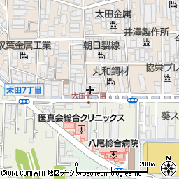 大阪府八尾市太田新町7丁目78周辺の地図