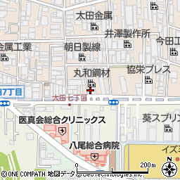 大阪府八尾市太田新町7丁目61周辺の地図