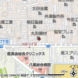 大阪府八尾市太田新町7丁目52周辺の地図