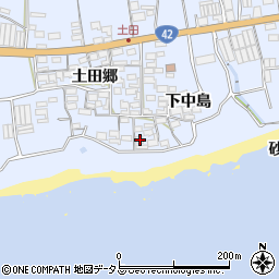 愛知県田原市和地町下中島81周辺の地図