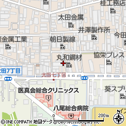 大阪府八尾市太田新町7丁目66周辺の地図