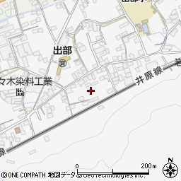 岡山県井原市上出部町104周辺の地図