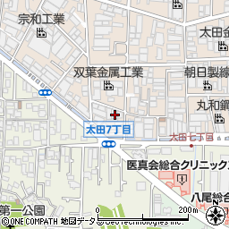 大阪府八尾市太田新町7丁目275周辺の地図