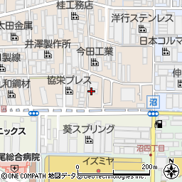 大阪府八尾市太田新町9丁目100周辺の地図