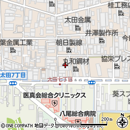 大阪府八尾市太田新町7丁目74周辺の地図