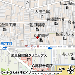 大阪府八尾市太田新町7丁目68周辺の地図