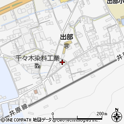 岡山県井原市上出部町84周辺の地図