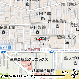 大阪府八尾市太田新町7丁目57周辺の地図