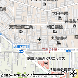 大阪府八尾市太田新町7丁目138周辺の地図