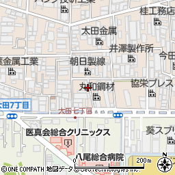 大阪府八尾市太田新町7丁目69周辺の地図