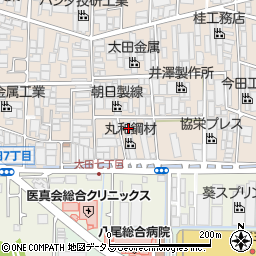 大阪府八尾市太田新町7丁目54周辺の地図