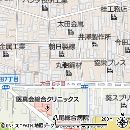 大阪府八尾市太田新町7丁目56周辺の地図