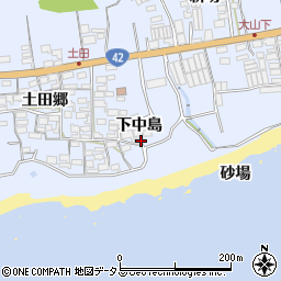 愛知県田原市和地町下中島57周辺の地図