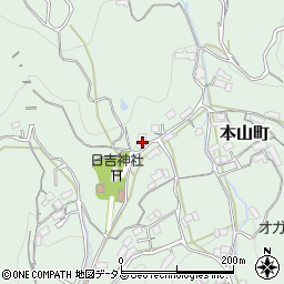広島県府中市本山町344周辺の地図