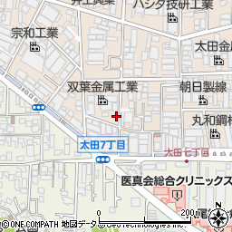 大阪府八尾市太田新町7丁目263周辺の地図