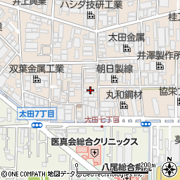 大阪府八尾市太田新町7丁目125周辺の地図