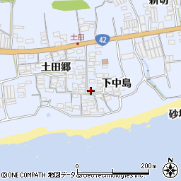 愛知県田原市和地町下中島84周辺の地図