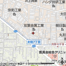 大阪府八尾市太田新町7丁目257周辺の地図