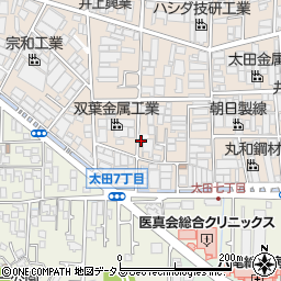 大阪府八尾市太田新町7丁目178周辺の地図