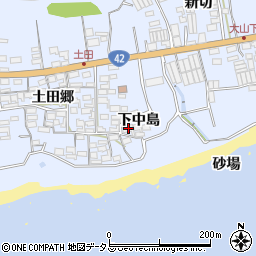 愛知県田原市和地町下中島58-1周辺の地図