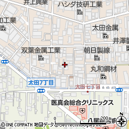 大阪府八尾市太田新町7丁目145周辺の地図