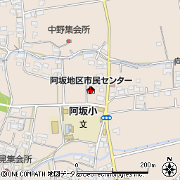松阪市阿坂地区市民センター周辺の地図