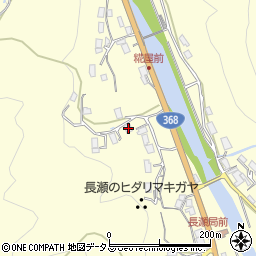 三重県名張市長瀬1570周辺の地図