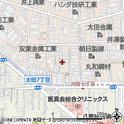 大阪府八尾市太田新町7丁目143周辺の地図