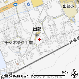 岡山県井原市上出部町121周辺の地図