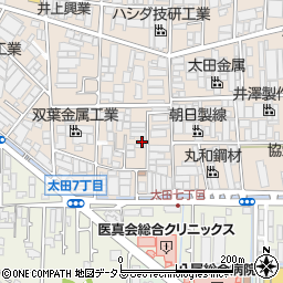 大阪府八尾市太田新町7丁目159周辺の地図