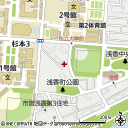 市営浅香第一住宅周辺の地図