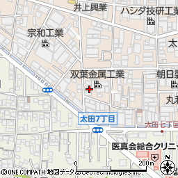 大阪府八尾市太田新町7丁目254周辺の地図