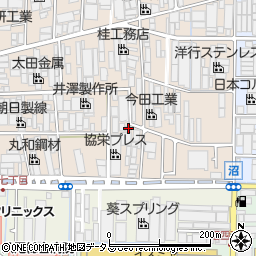 大阪府八尾市太田新町9丁目118周辺の地図