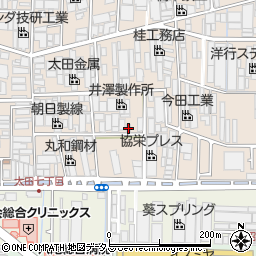 大阪府八尾市太田新町9丁目180周辺の地図