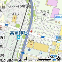 エネテック大阪周辺の地図