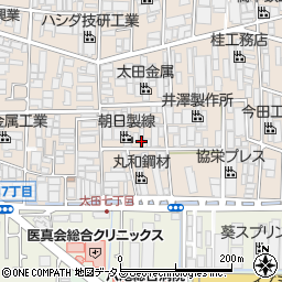 大阪府八尾市太田新町7丁目周辺の地図