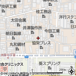 大阪府八尾市太田新町9丁目170周辺の地図