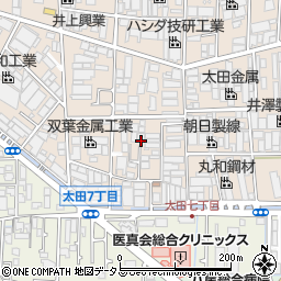 大阪府八尾市太田新町7丁目167周辺の地図