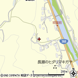 三重県名張市長瀬1656周辺の地図