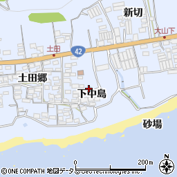 愛知県田原市和地町下中島54周辺の地図