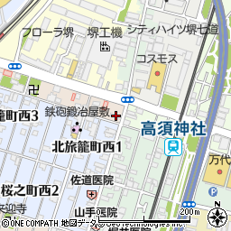 メゾン・ドゥ・ソレイユ堺七道周辺の地図