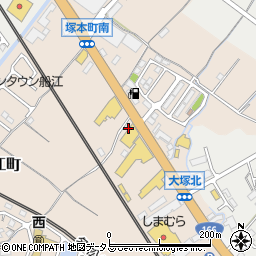 三重三菱松阪船江店周辺の地図