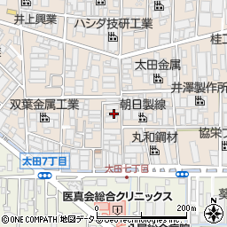 大阪府八尾市太田新町7丁目123周辺の地図